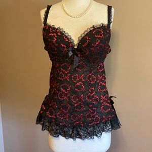 Gorgeous lace and mesh chemise